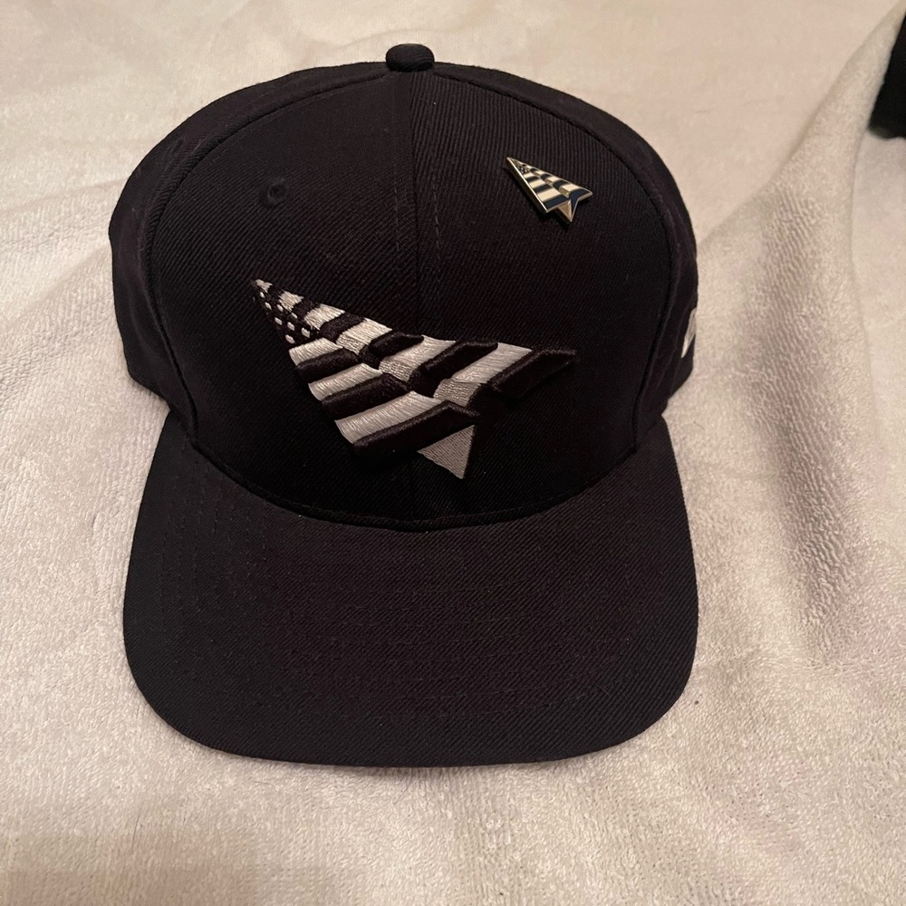 Rare ROC NATION SNAPBACK NAVY OLD SCHOOL HAT NEW ERA PIN JAY-Z HAT PAPER PLANES